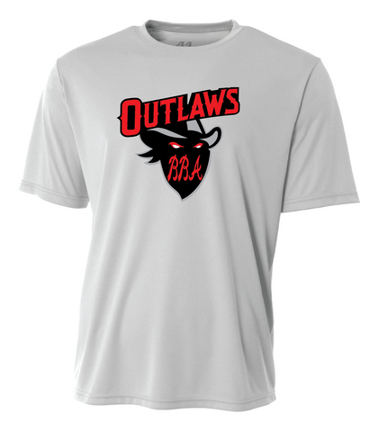 BBA OUTLAWS DRI FIT SHIRT SILVER